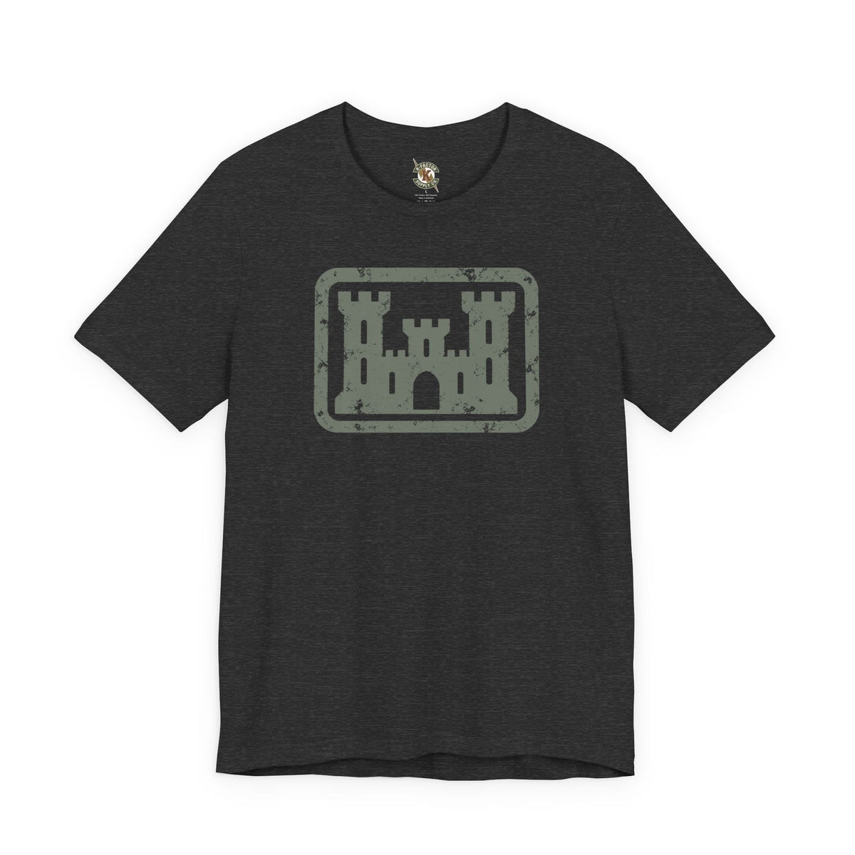 K-Factor Supply Co 12B Castle Mk 1 Mod 0 T-Shirt Dark Grey Heather / S