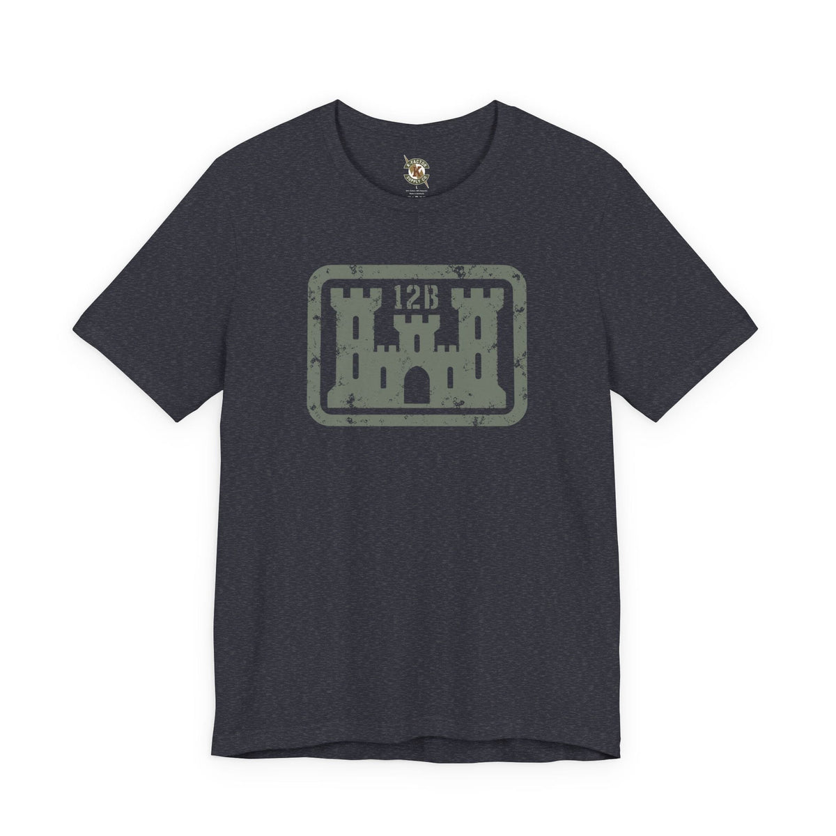 K-Factor Supply Co 12B Castle Mk 1 Mod 1 T-Shirt Heather Navy / S