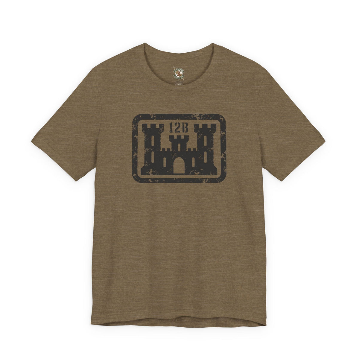 K-Factor Supply Co 12B Castle Mk 1 Mod 1 T-Shirt Heather Olive / S