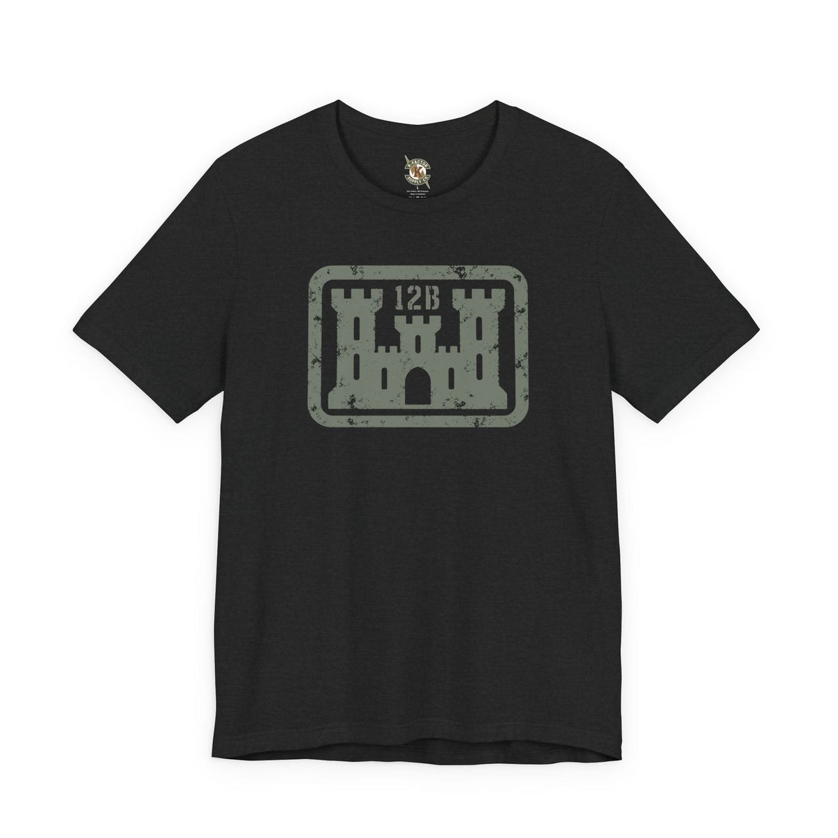 K-Factor Supply Co 12B Castle Mk 1 Mod 1 T-Shirt Solid Black Blend / S