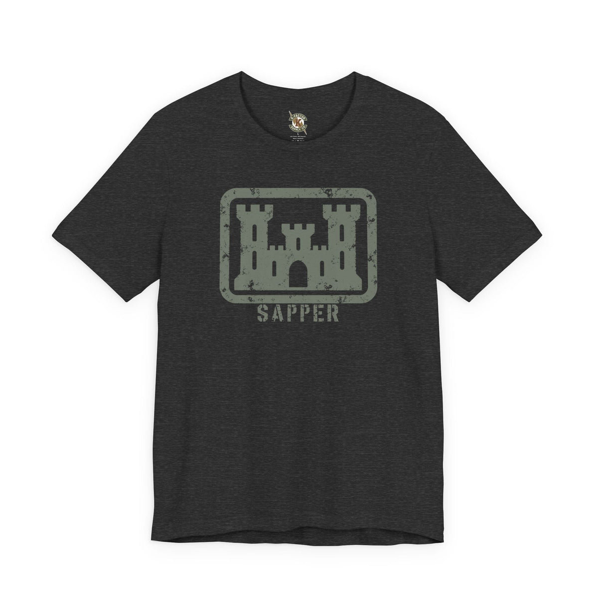 K-Factor Supply Co 12B Castle Mk 1 Mod 3 T-Shirt Dark Grey Heather / S