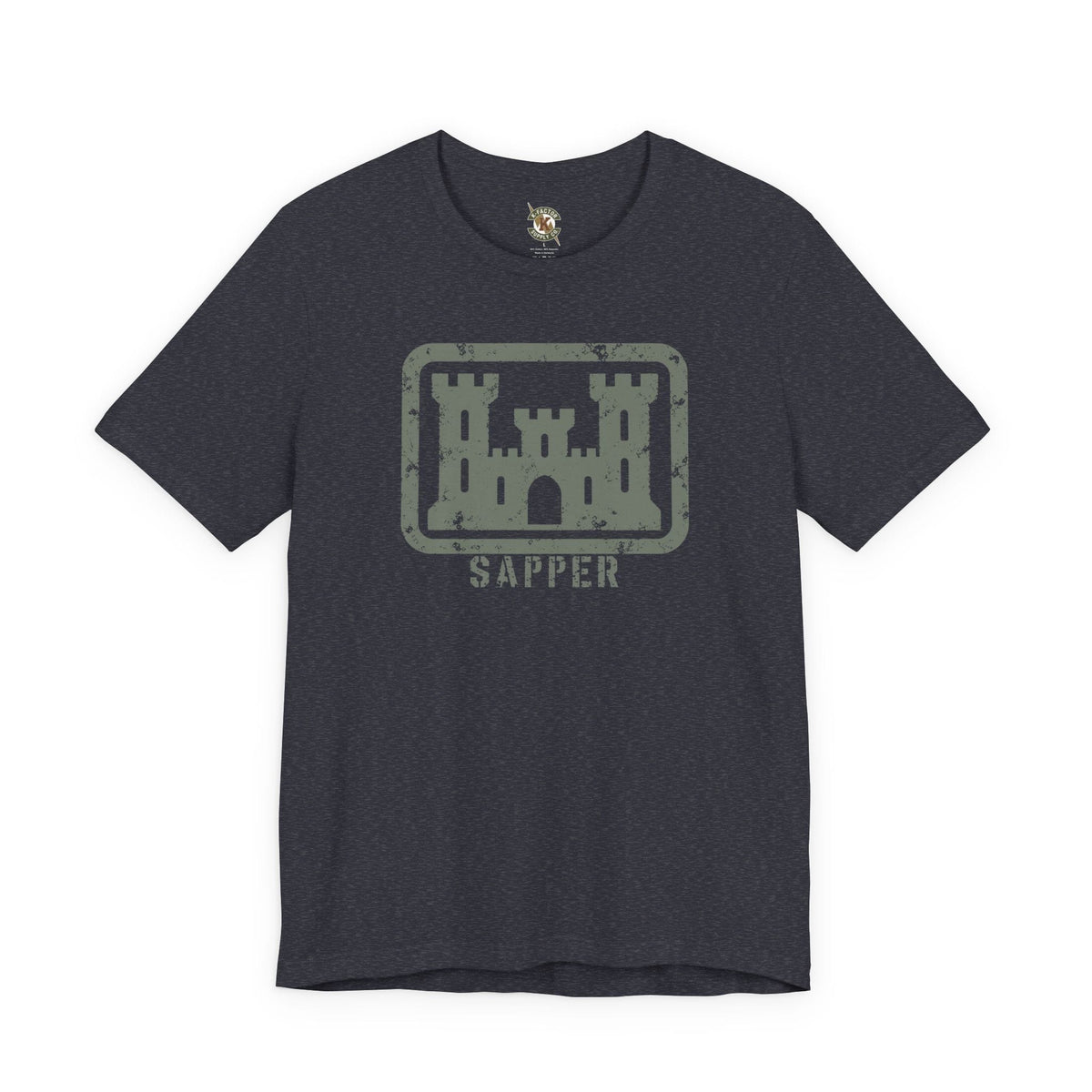 K-Factor Supply Co 12B Castle Mk 1 Mod 3 T-Shirt Heather Navy / S