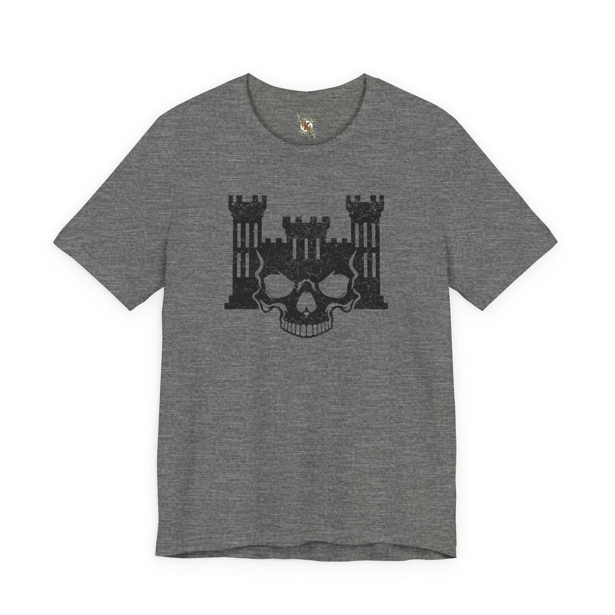 K-Factor Supply Co 12B Skull Castle Mk 1 T-Shirt Deep Heather / S