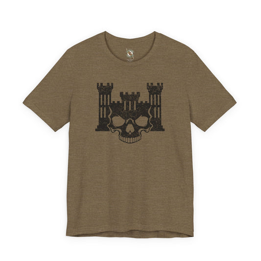 K-Factor Supply Co 12B Skull Castle Mk 1 T-Shirt Heather Olive / S