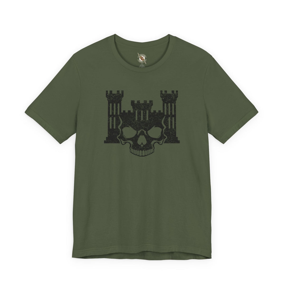 K-Factor Supply Co 12B Skull Castle Mk 1 T-Shirt Military Green / S