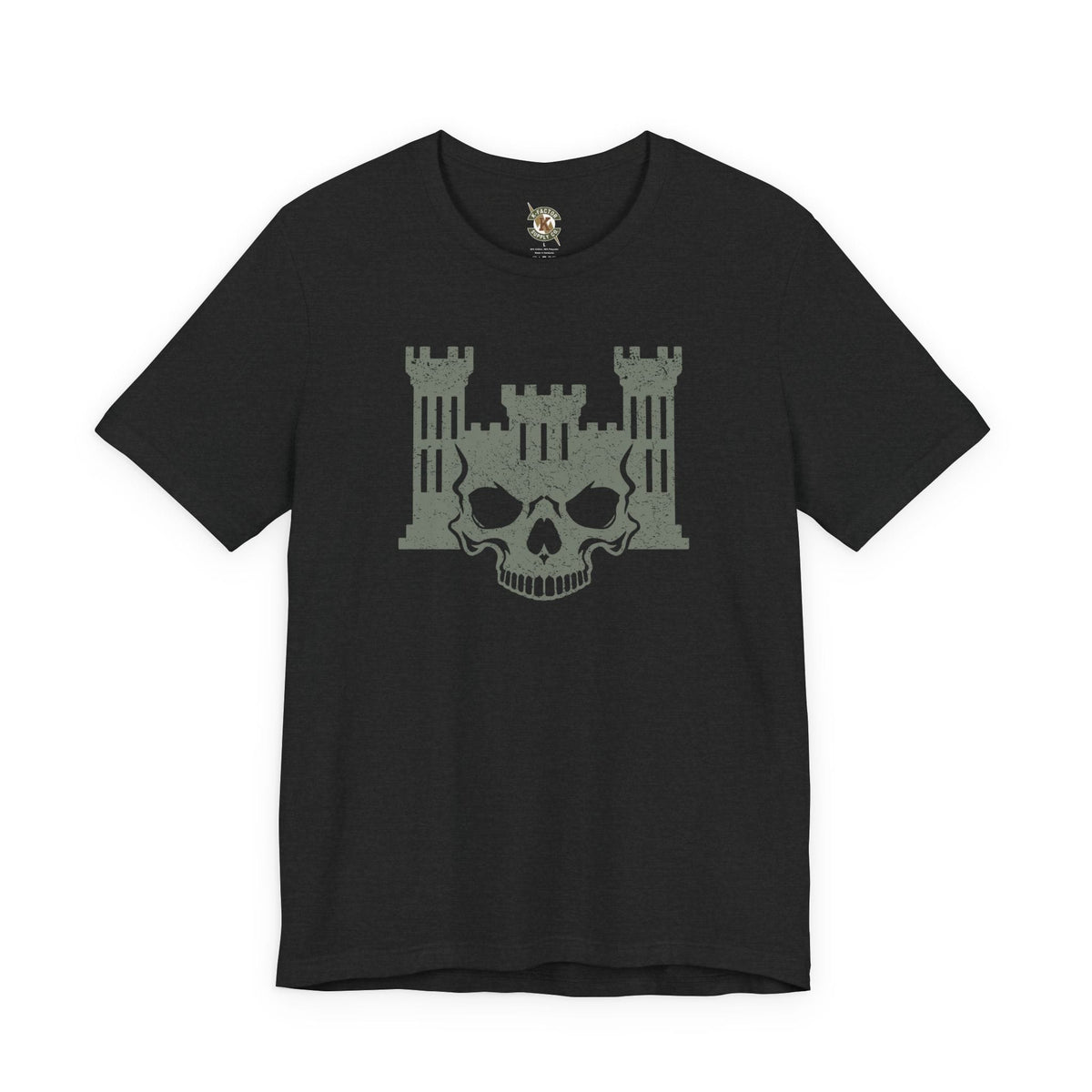 K-Factor Supply Co 12B Skull Castle Mk 1 T-Shirt Solid Black Blend / S