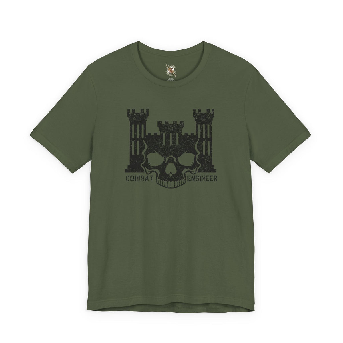 K-Factor Supply Co 12B Skull Castle Mk 2 T-Shirt Military Green / S