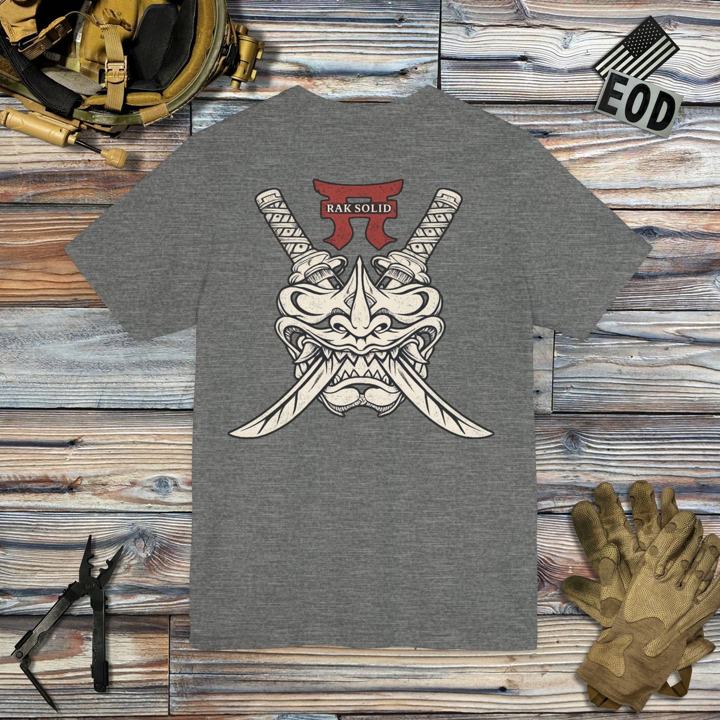 K-Factor Supply Co 21 EN BN Rak Solid (Back Print) T-Shirt