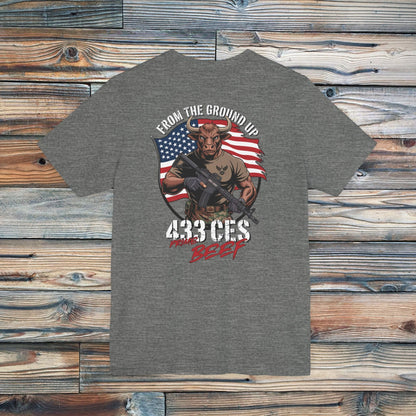 K-Factor Supply Co 433 CES “Prime Beef” T-Shirt Deep Heather / S