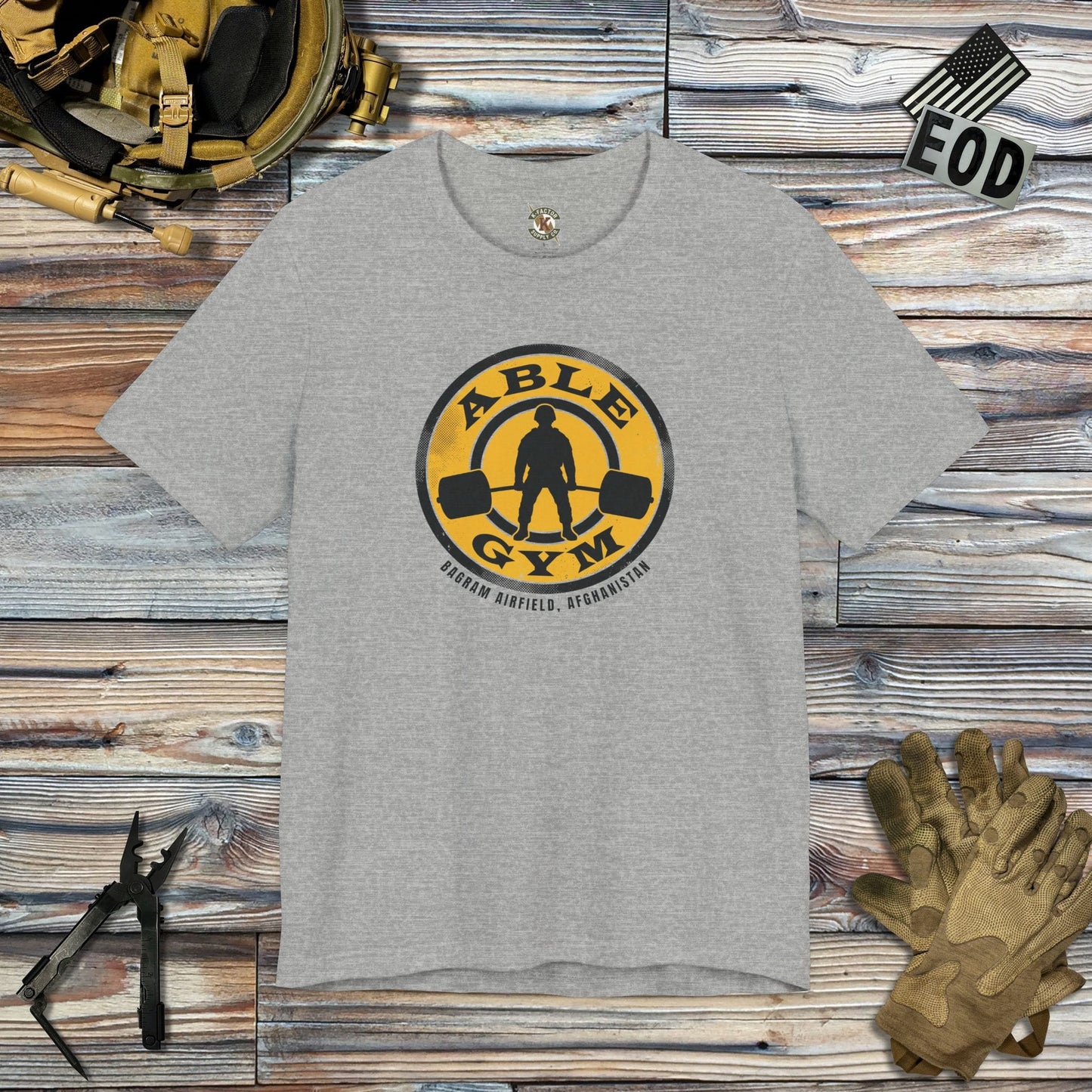 K-Factor Supply Co Able Gym T-Shirt Athletic Heather / S