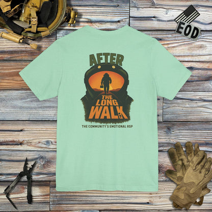 K-Factor Supply Co After the Long Walk (Back Print) T-Shirt Heather Mint / S