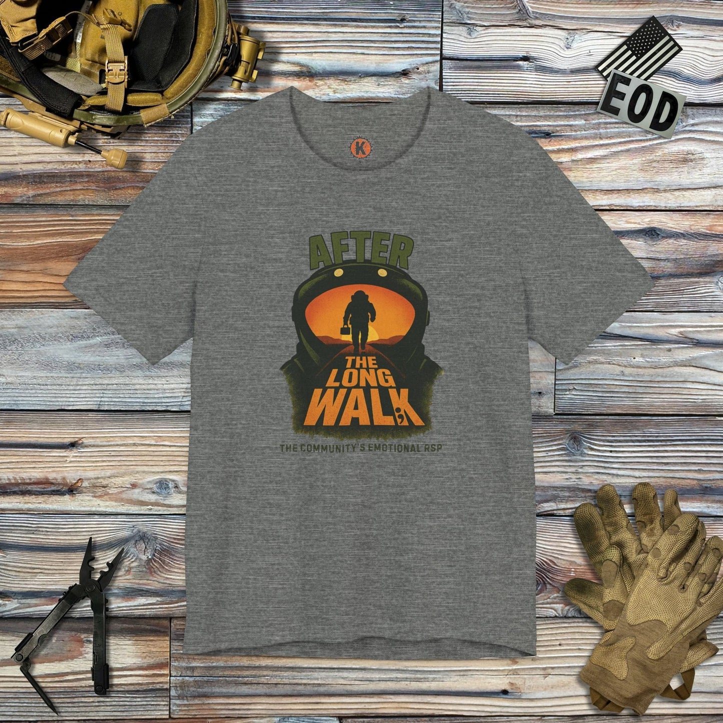 K-Factor Supply Co After the Long Walk T-Shirt Deep Heather / S