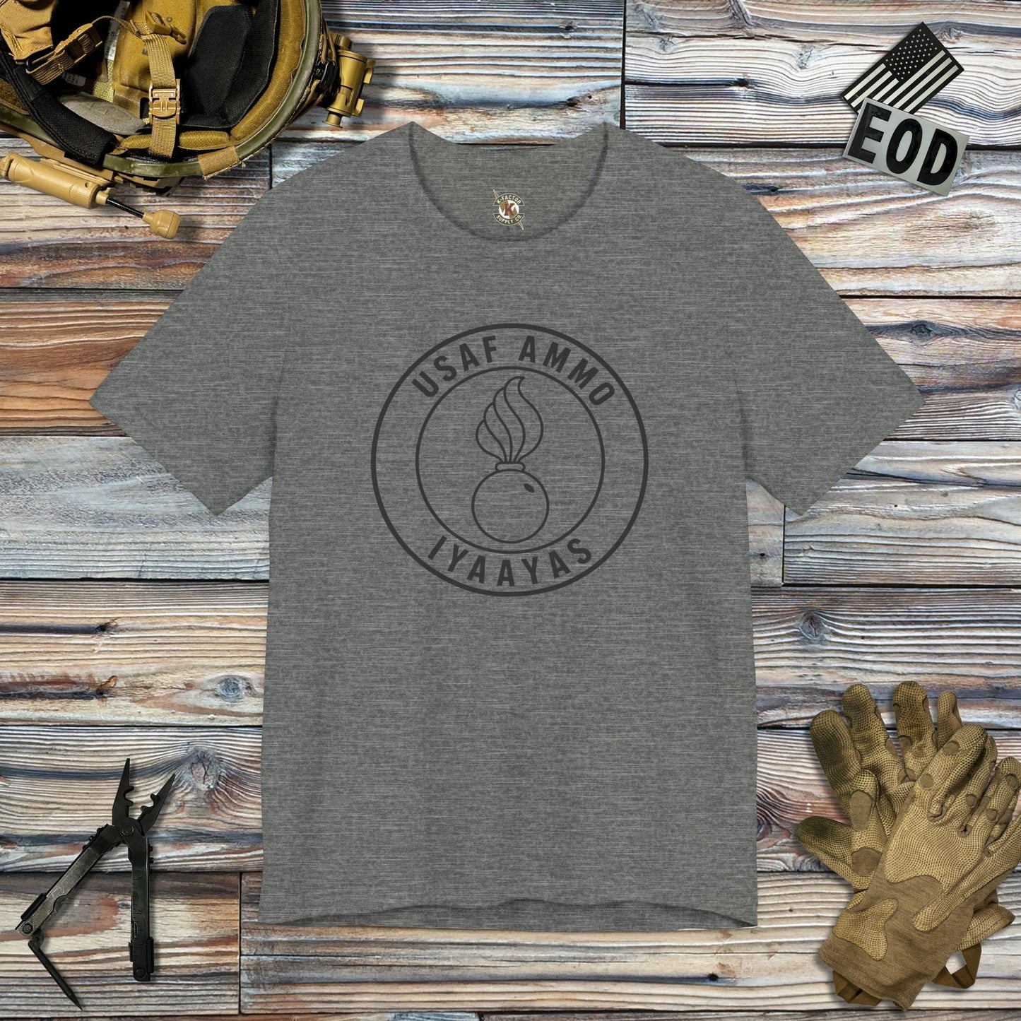 K-Factor Supply Co Ammo Icon Mk 1 T-Shirt Deep Heather / S