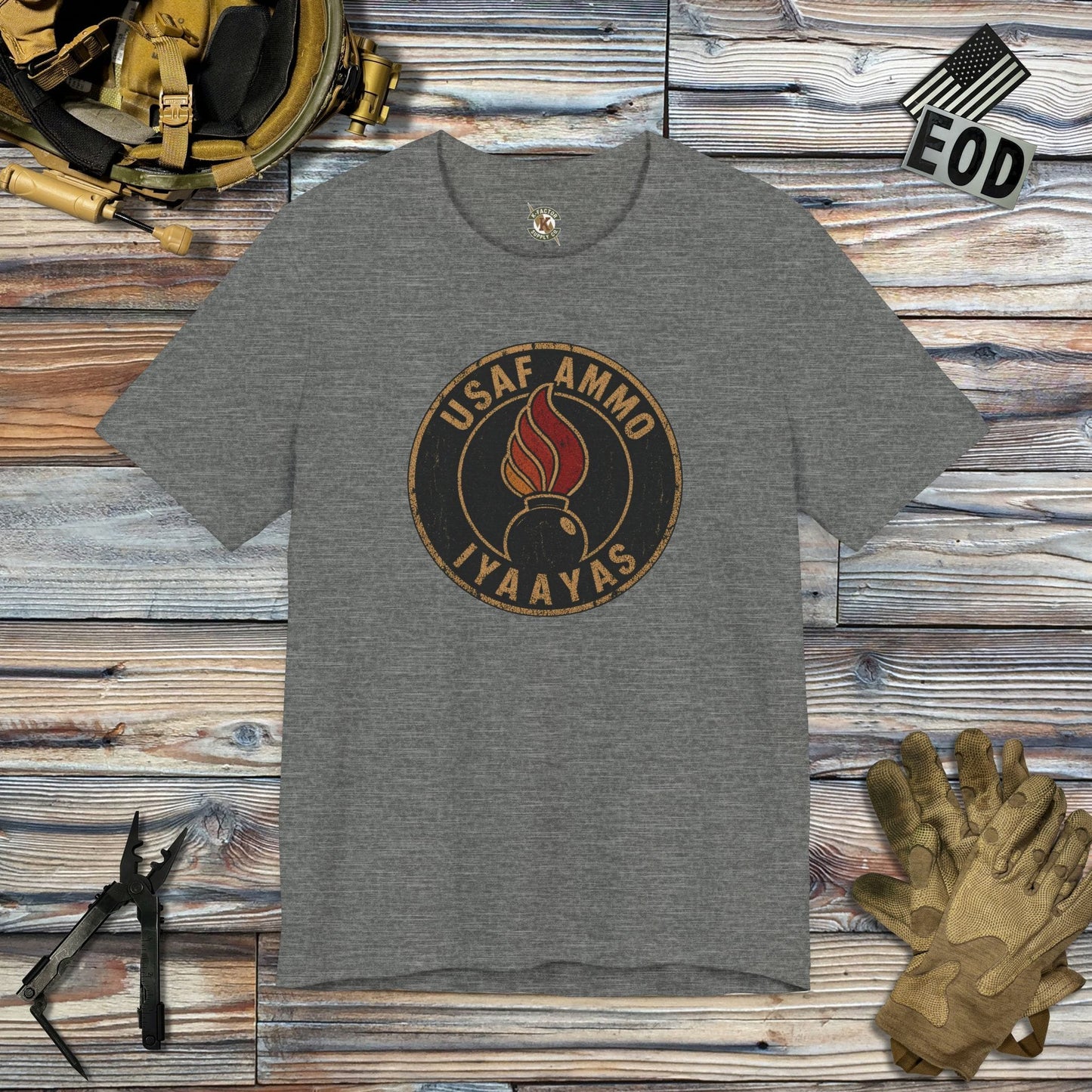 K-Factor Supply Co Ammo Icon Mk 3 T-Shirt Deep Heather / S