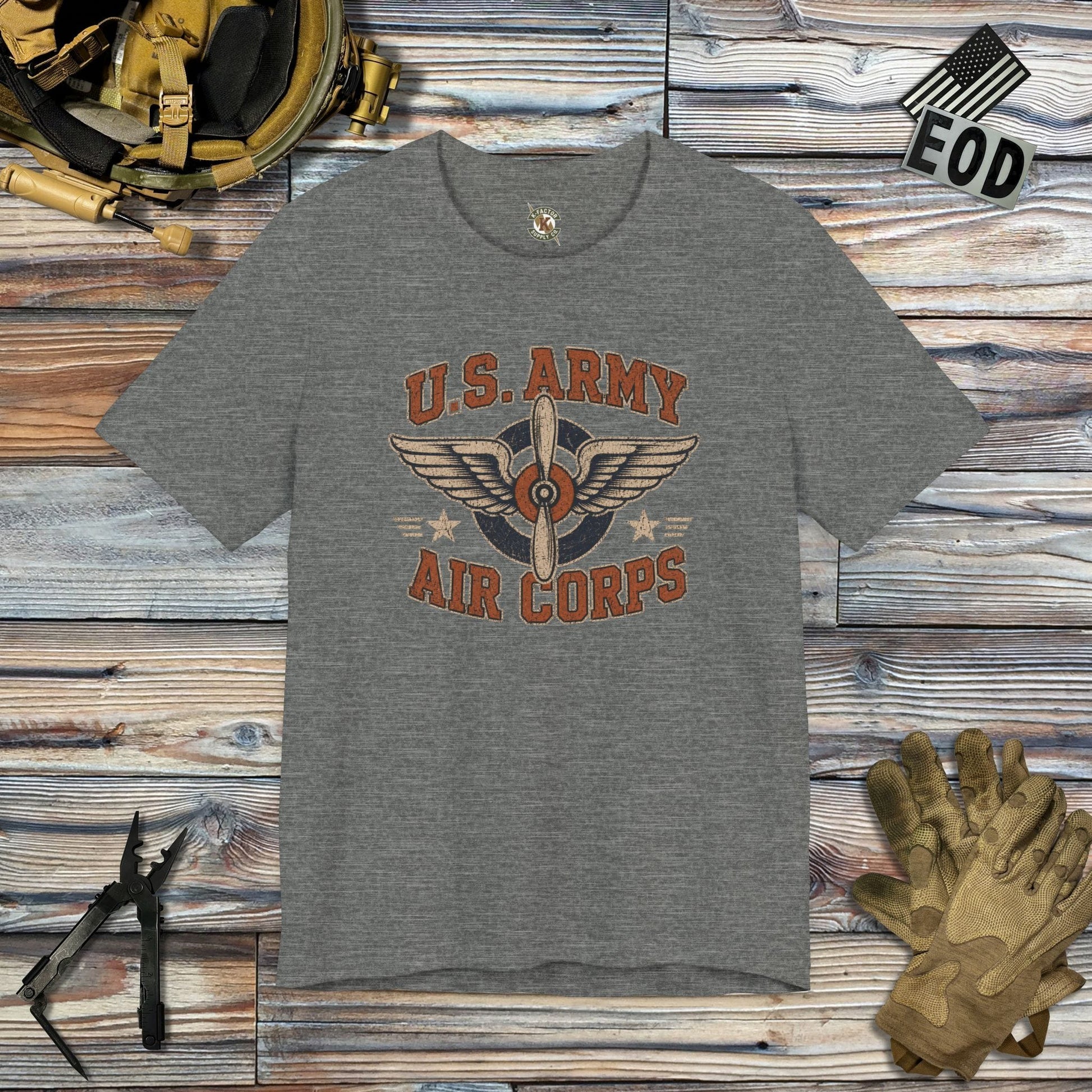 K-Factor Supply Co Army Air Corps T-Shirt Deep Heather / S