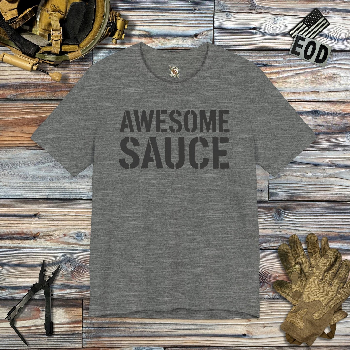 K-Factor Supply Co Awesome Sauce T-Shirt Deep Heather / S