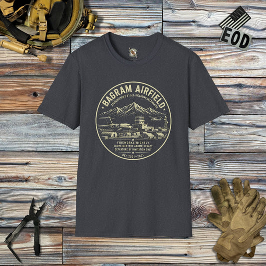 K-Factor Supply Co Bagram All-Inclusive (B+T) T-Shirt Dark Heather Grey / 2XL
