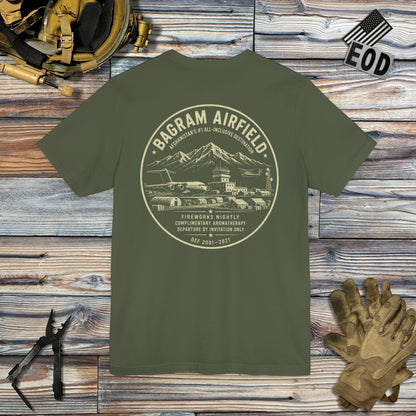 K-Factor Supply Co Bagram All-Inclusive (Back Print) T-Shirt Military Green / S