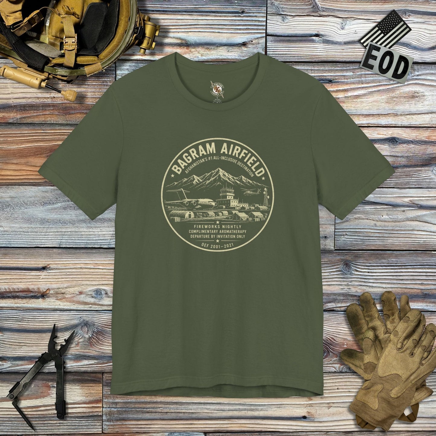 K-Factor Supply Co Bagram All-Inclusive T-Shirt Military Green / S