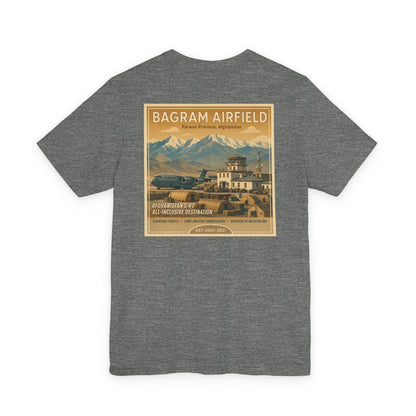 K-Factor Supply Co Bagram Travel (Back Print) T-Shirt