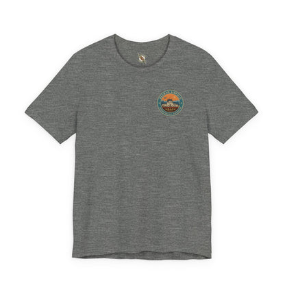 K-Factor Supply Co Bagram Travel (Back Print) T-Shirt Deep Heather / S