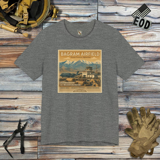 K-Factor Supply Co Bagram Travel T-Shirt Deep Heather / S