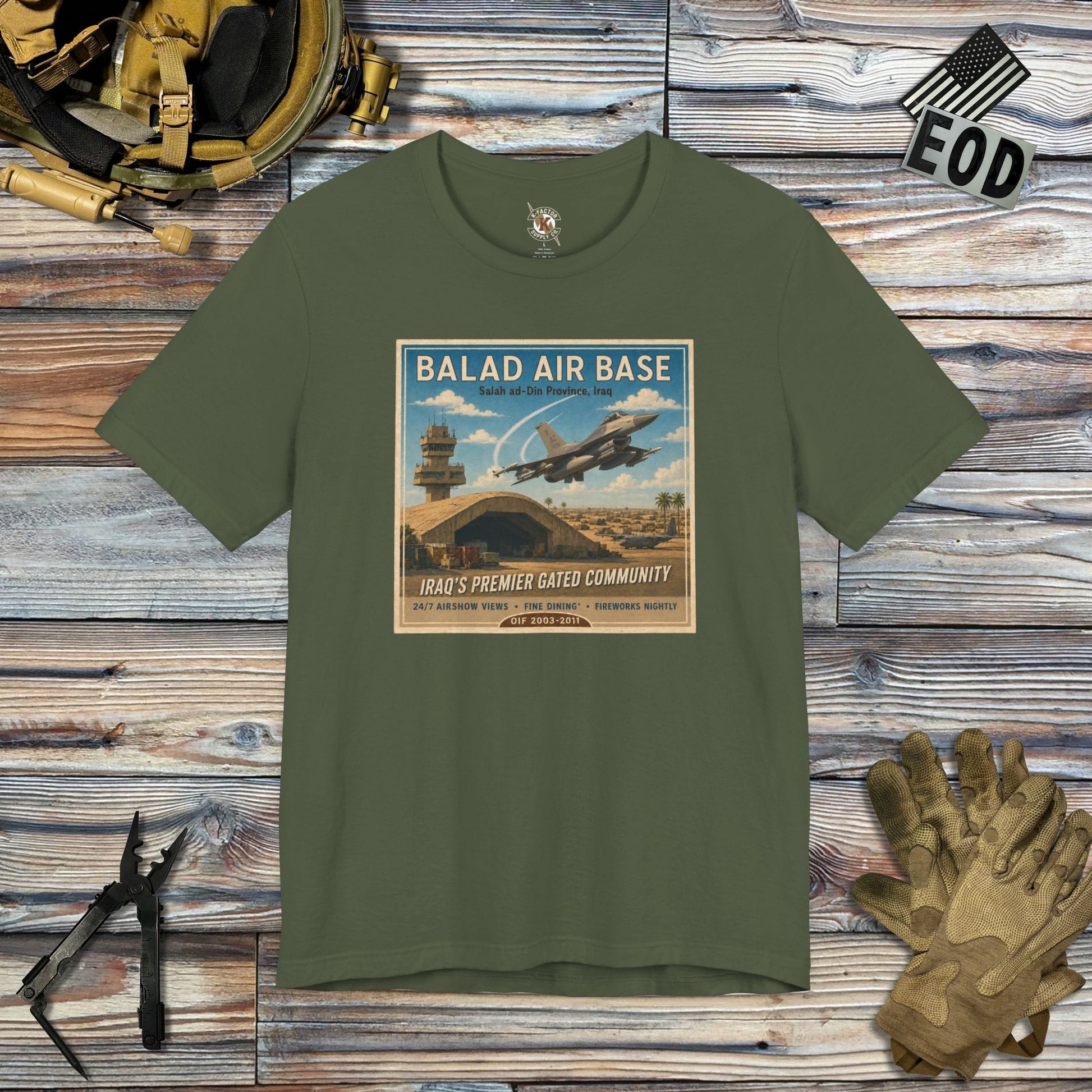 K-Factor Supply Co Balad AB Travel T-Shirt Military Green / S