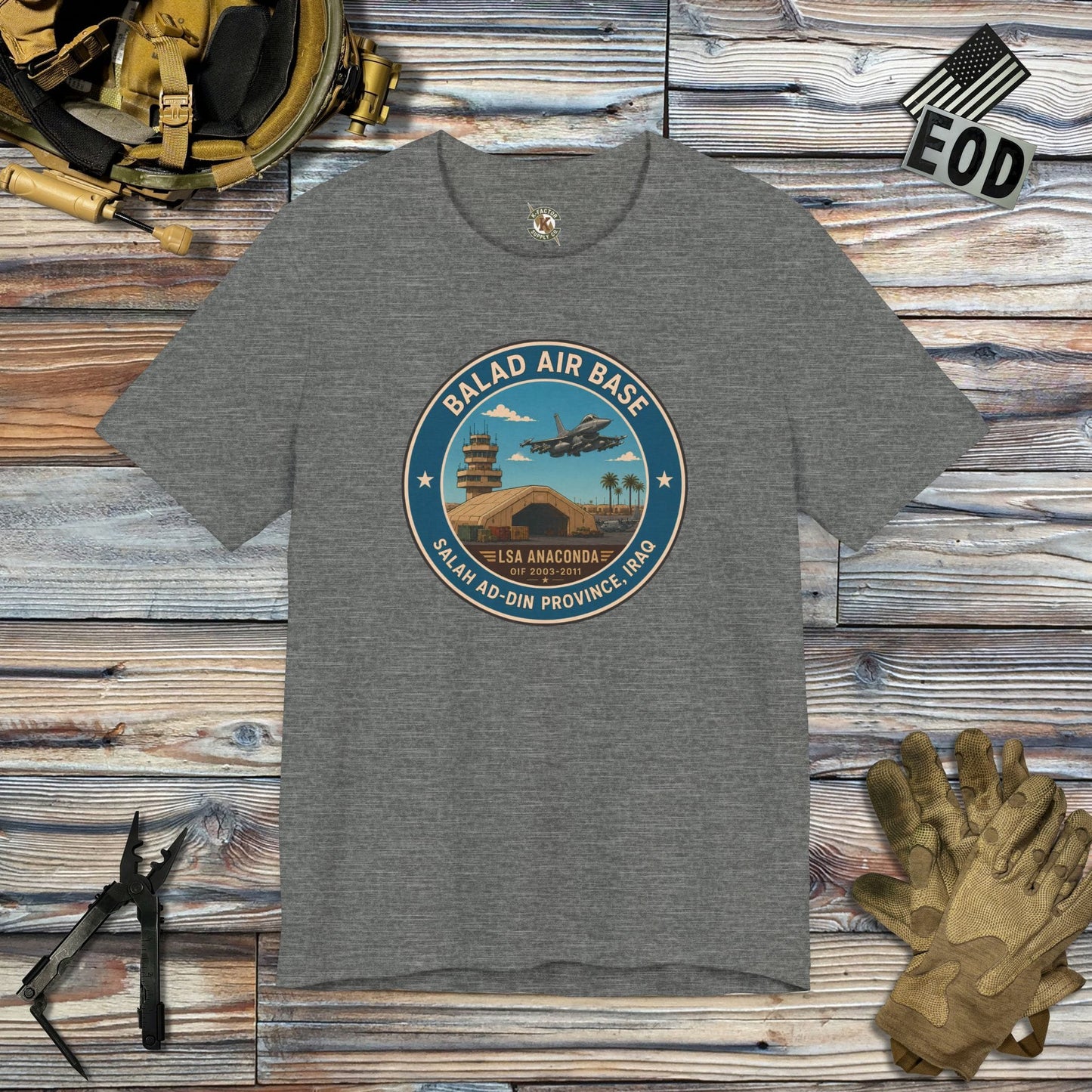 K-Factor Supply Co Balad Icon Mk 1 T-Shirt Deep Heather / S