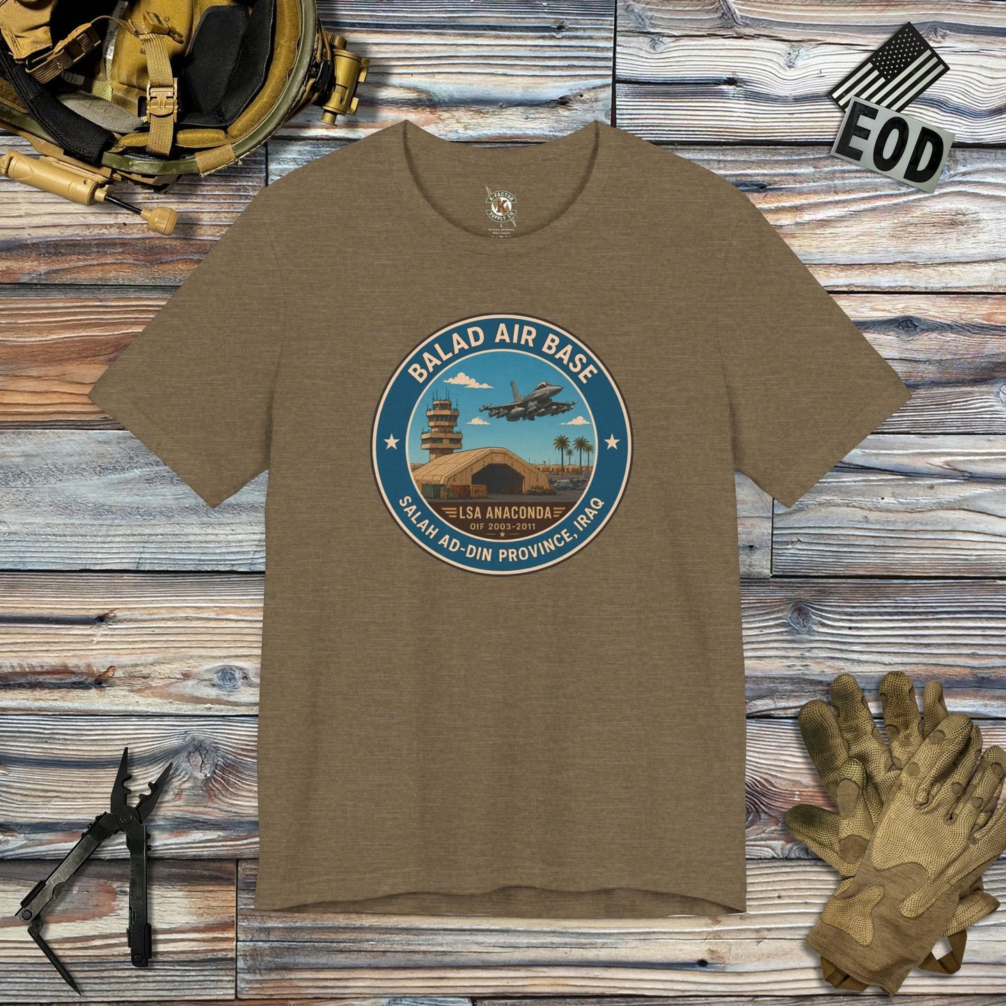 K-Factor Supply Co Balad Icon Mk 1 T-Shirt Heather Olive / S