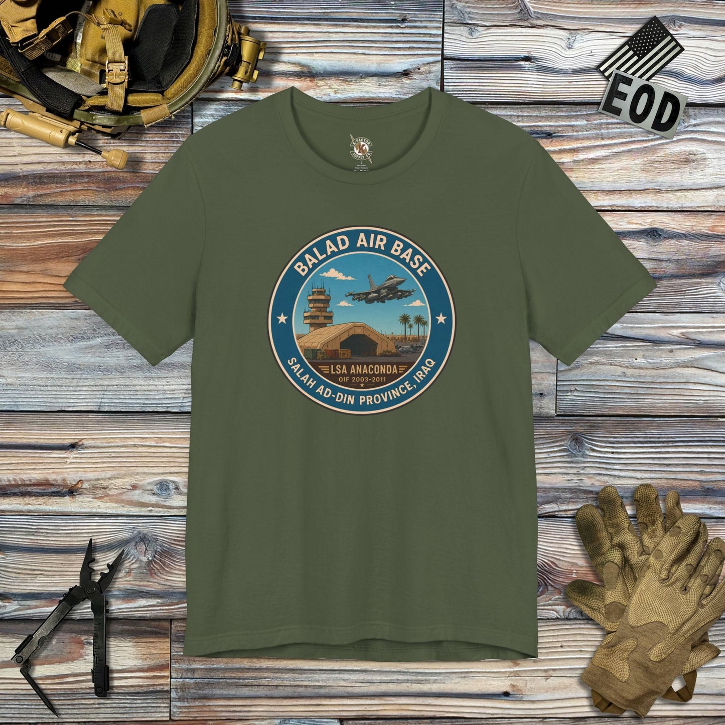 K-Factor Supply Co Balad Icon Mk 1 T-Shirt Military Green / S