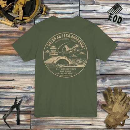 K-Factor Supply Co Balad LSAA Community (Back Print) T-Shirt Military Green / S