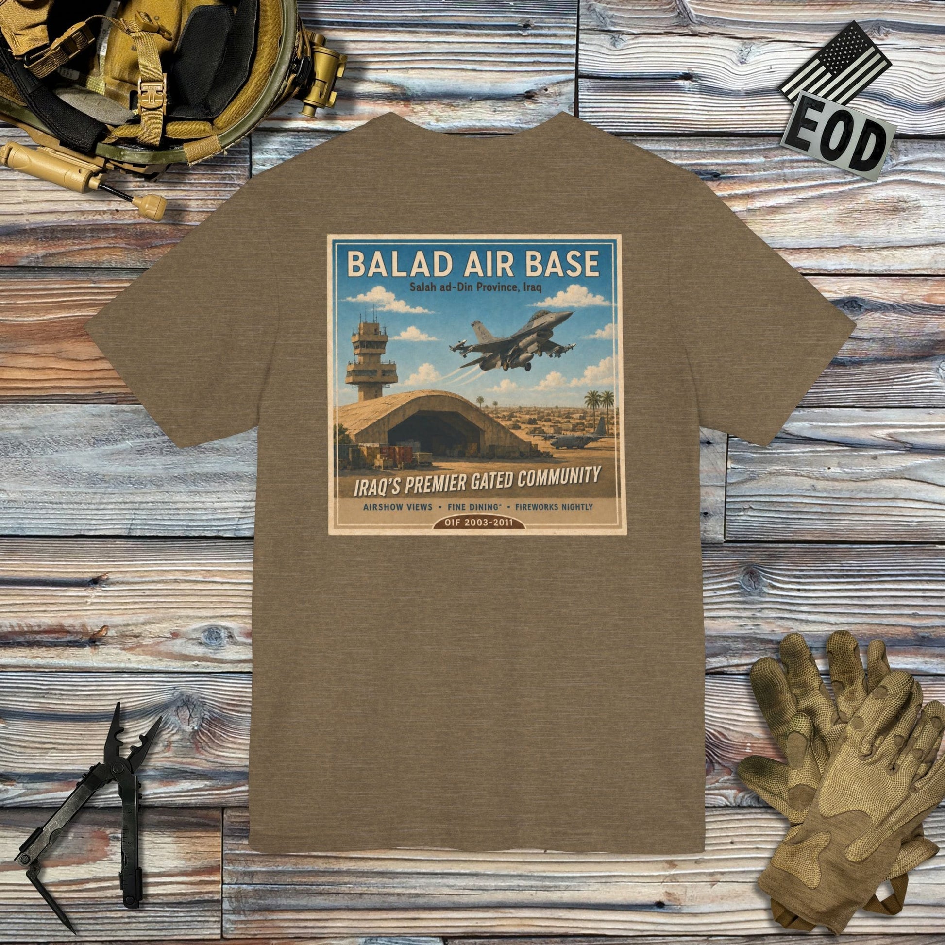 K-Factor Supply Co Balad Travel (Back Print) T-Shirt