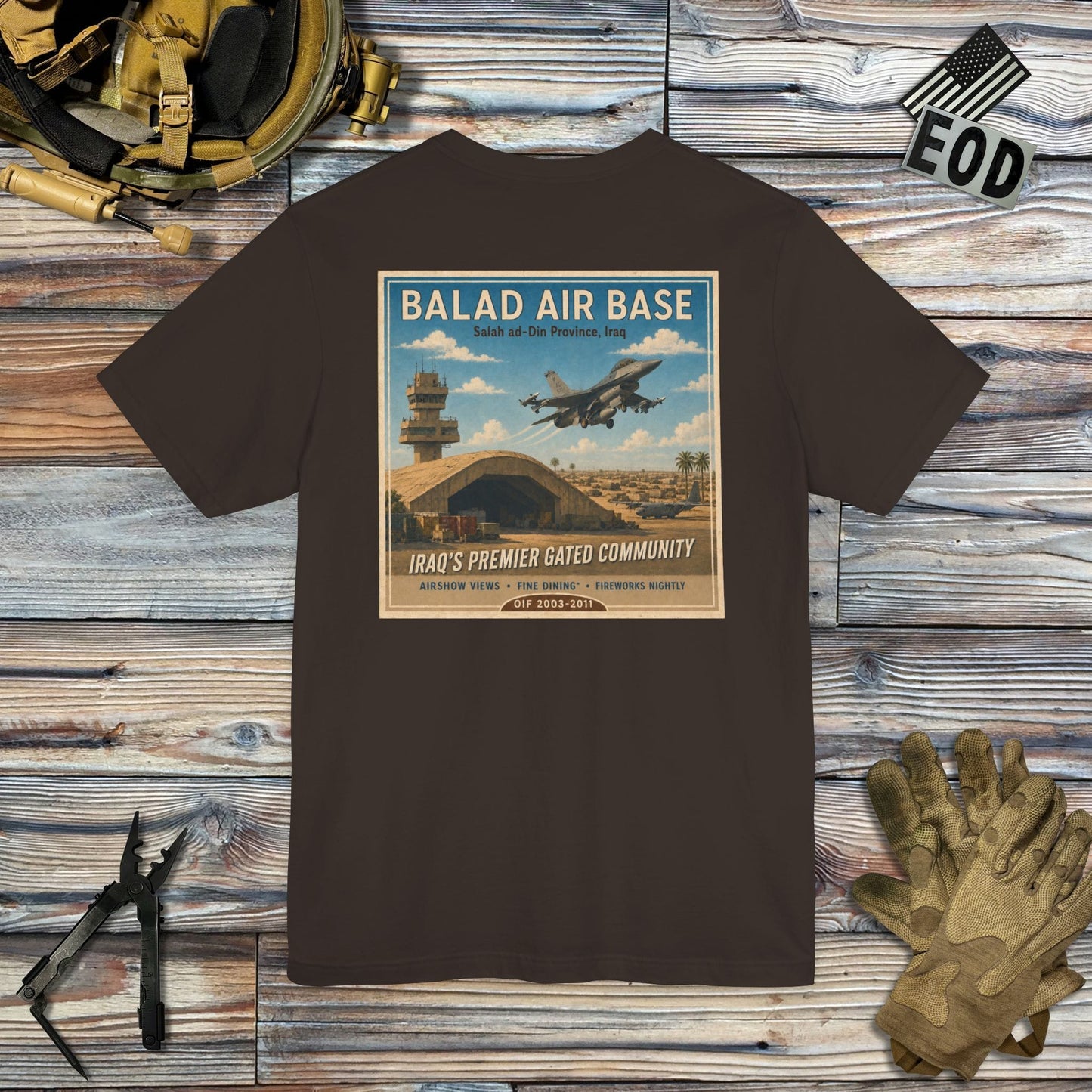 K-Factor Supply Co Balad Travel (Back Print) T-Shirt