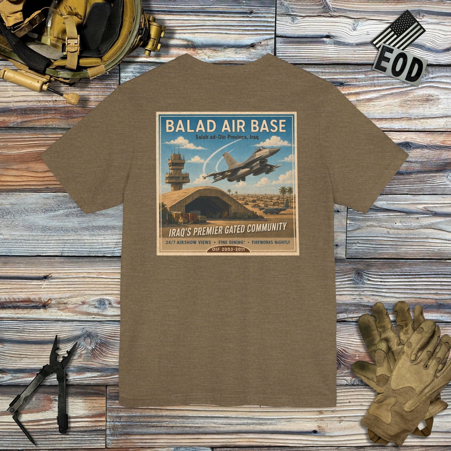 K-Factor Supply Co Balad Travel (Back Print) T-Shirt
