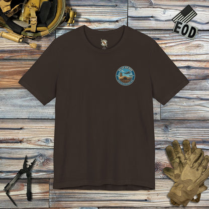 K-Factor Supply Co Balad Travel (Back Print) T-Shirt Brown / S