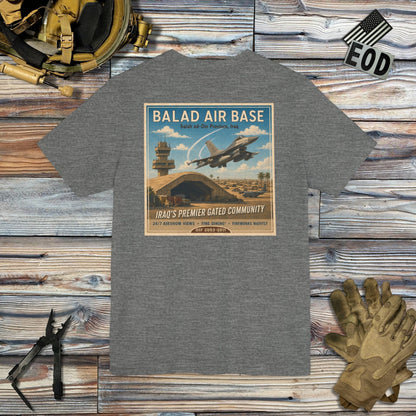 K-Factor Supply Co Balad Travel (Back Print) T-Shirt Deep Heather / S