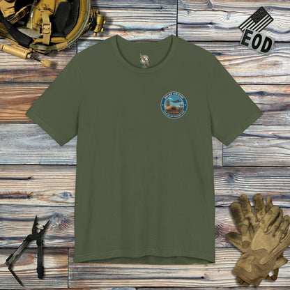 K-Factor Supply Co Balad Travel (Back Print) T-Shirt Military Green / S