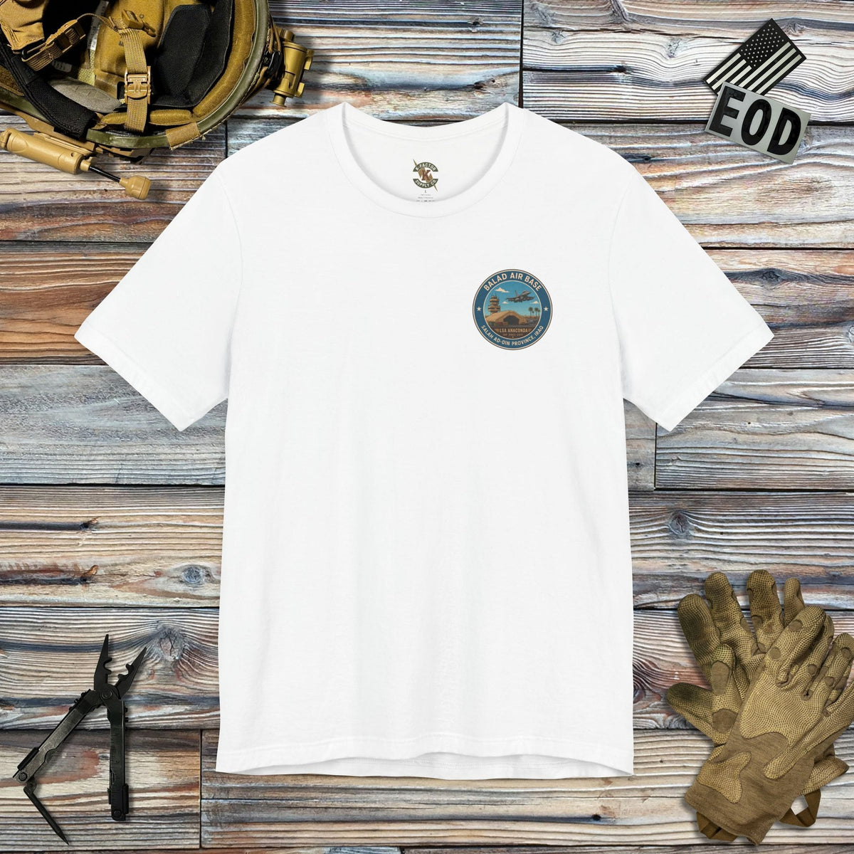 K-Factor Supply Co Balad Travel (Back Print) T-Shirt White / S