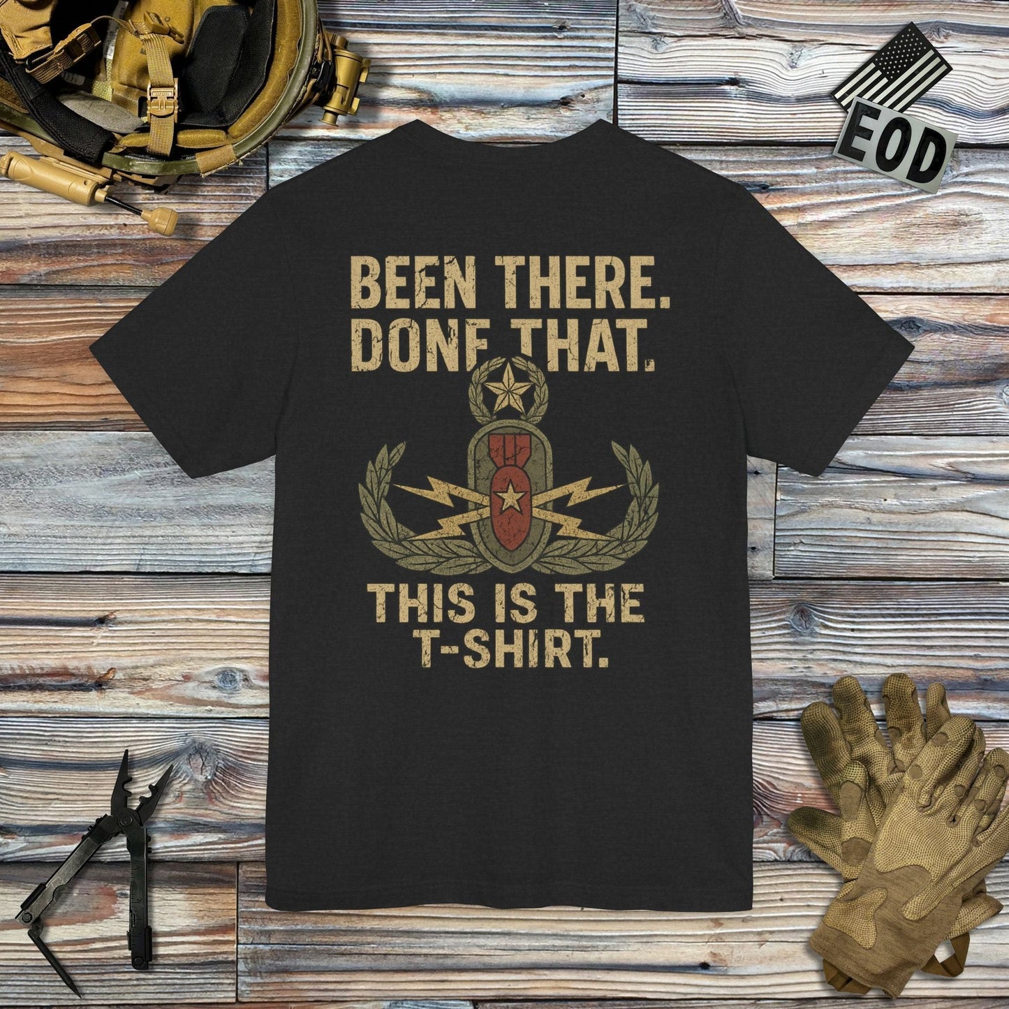 K-Factor Supply Co Been There Done That Crab (Back Print) T-Shirt