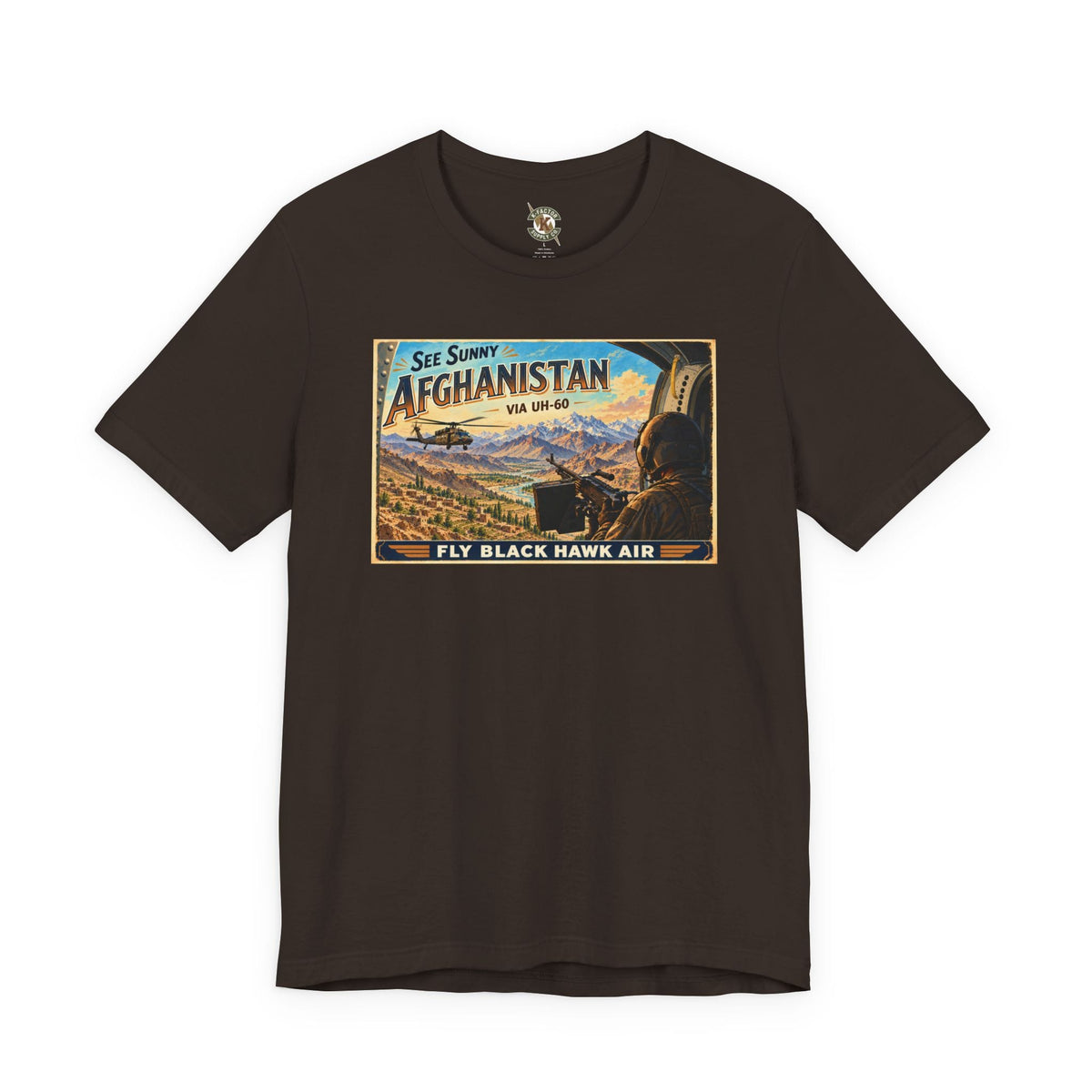 K-Factor Supply Co Black Hawk Air - Afghanistan T-Shirt Brown / S