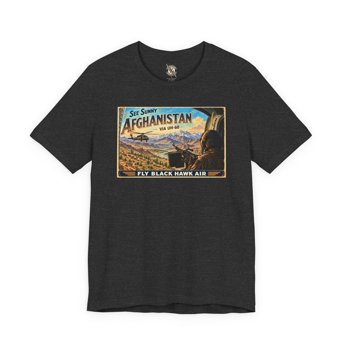 K-Factor Supply Co Black Hawk Air - Afghanistan T-Shirt Dark Grey Heather / S