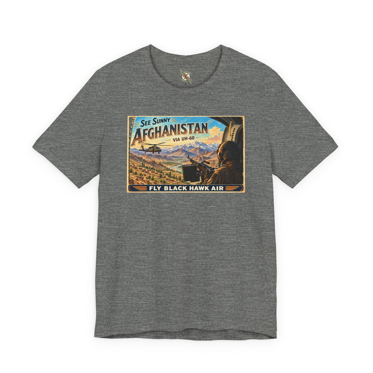 K-Factor Supply Co Black Hawk Air - Afghanistan T-Shirt Deep Heather / S
