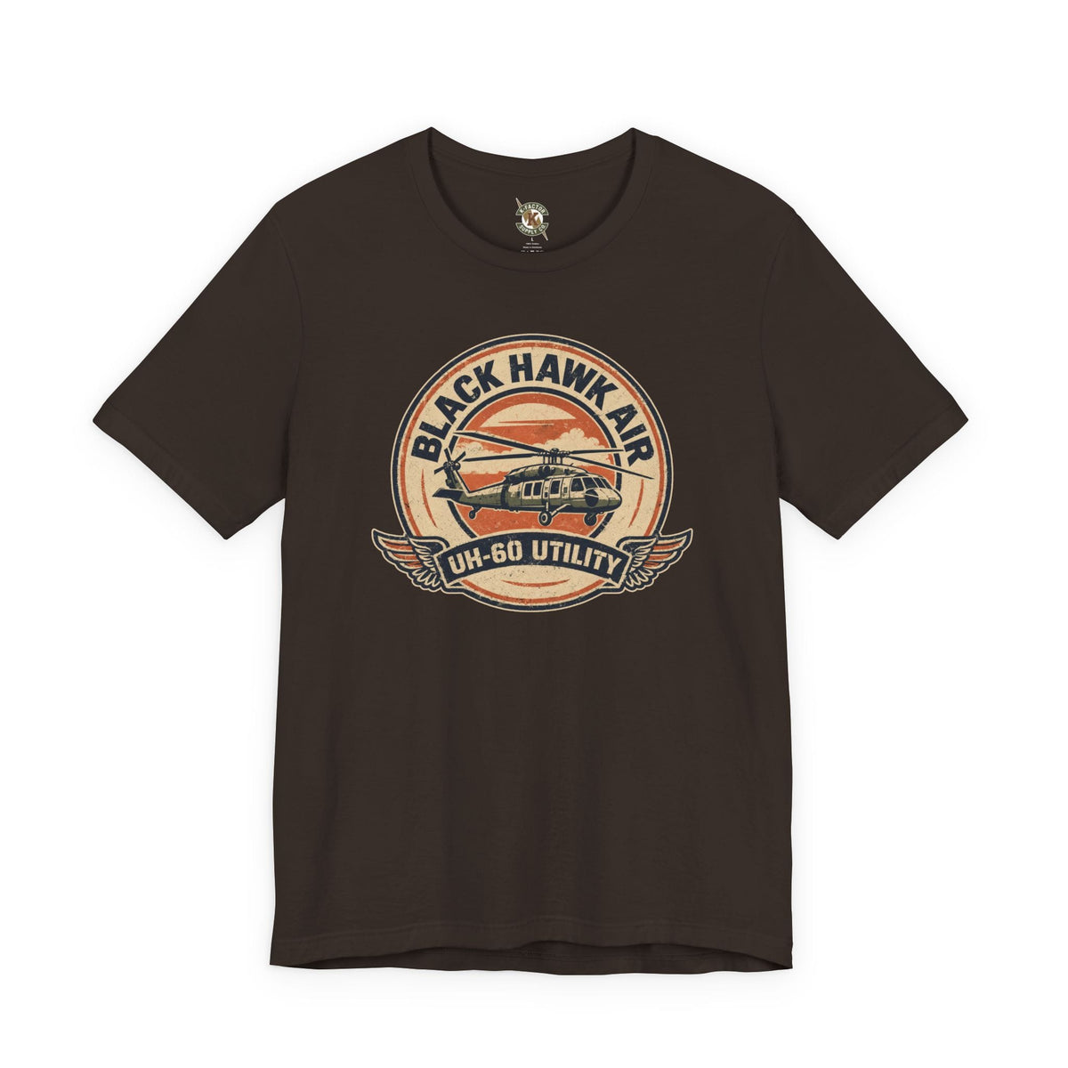 K-Factor Supply Co Black Hawk Air Icon T-Shirt Brown / S