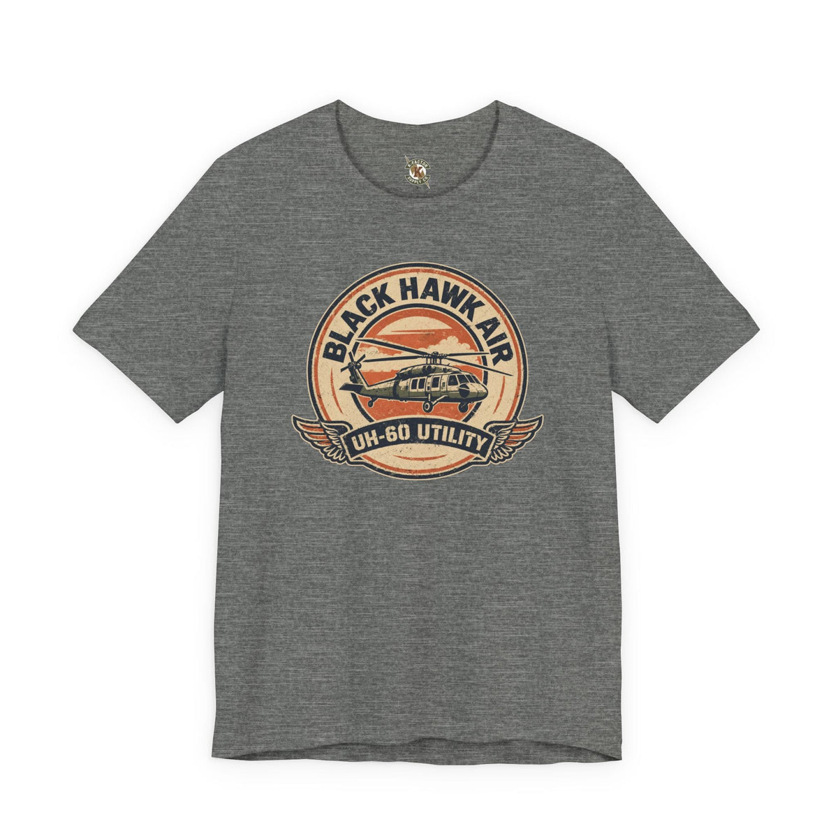 K-Factor Supply Co Black Hawk Air Icon T-Shirt Deep Heather / S