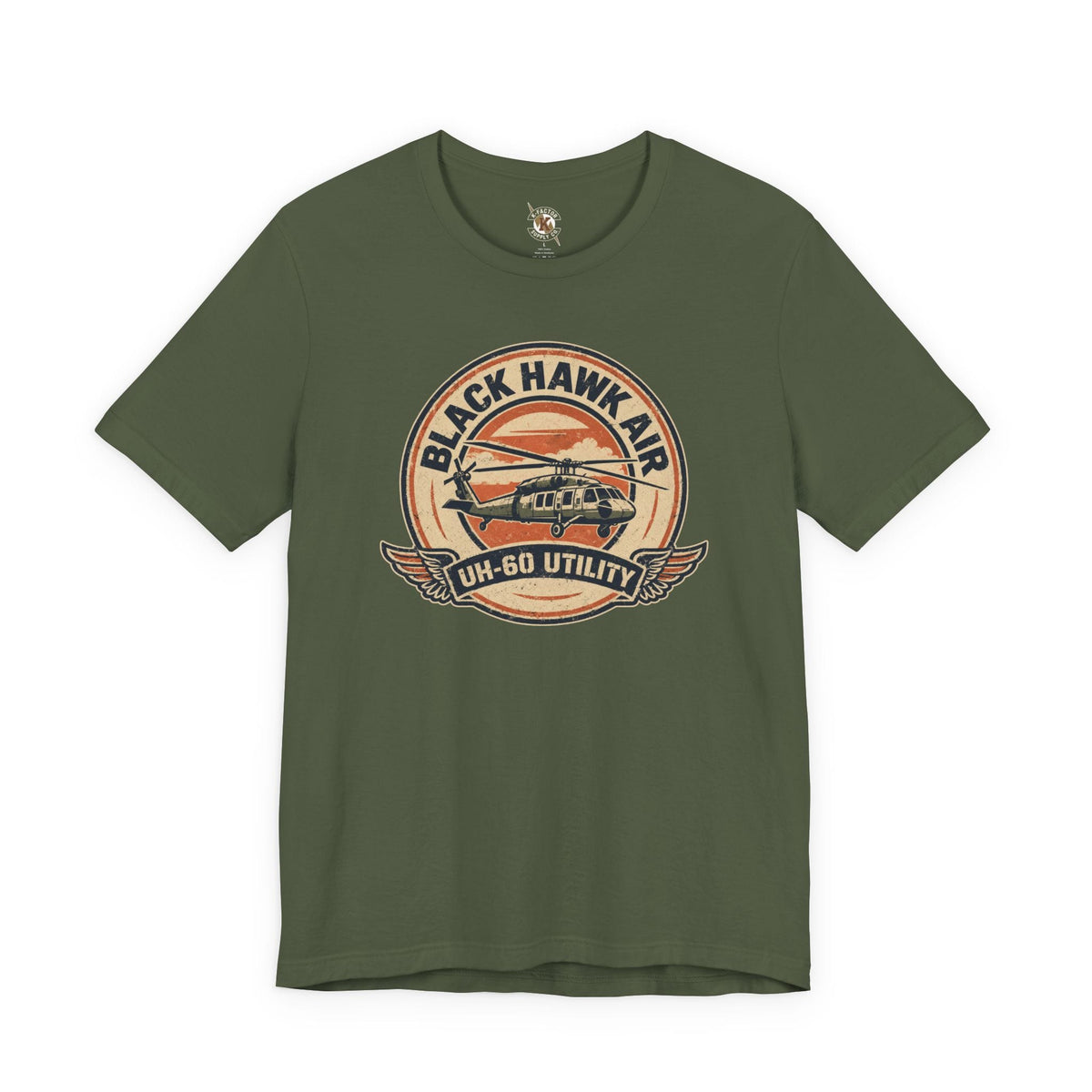 K-Factor Supply Co Black Hawk Air Icon T-Shirt Military Green / S