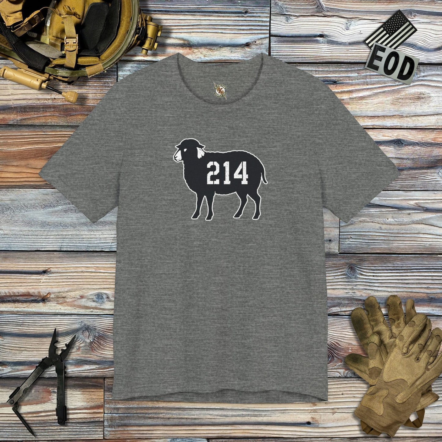 K-Factor Supply Co Black Sheep (Clean) T-Shirt Deep Heather / S
