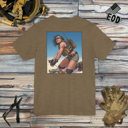 K-Factor Supply Co Blow 'n' Go (Back Print) T-Shirt Heather Olive / S