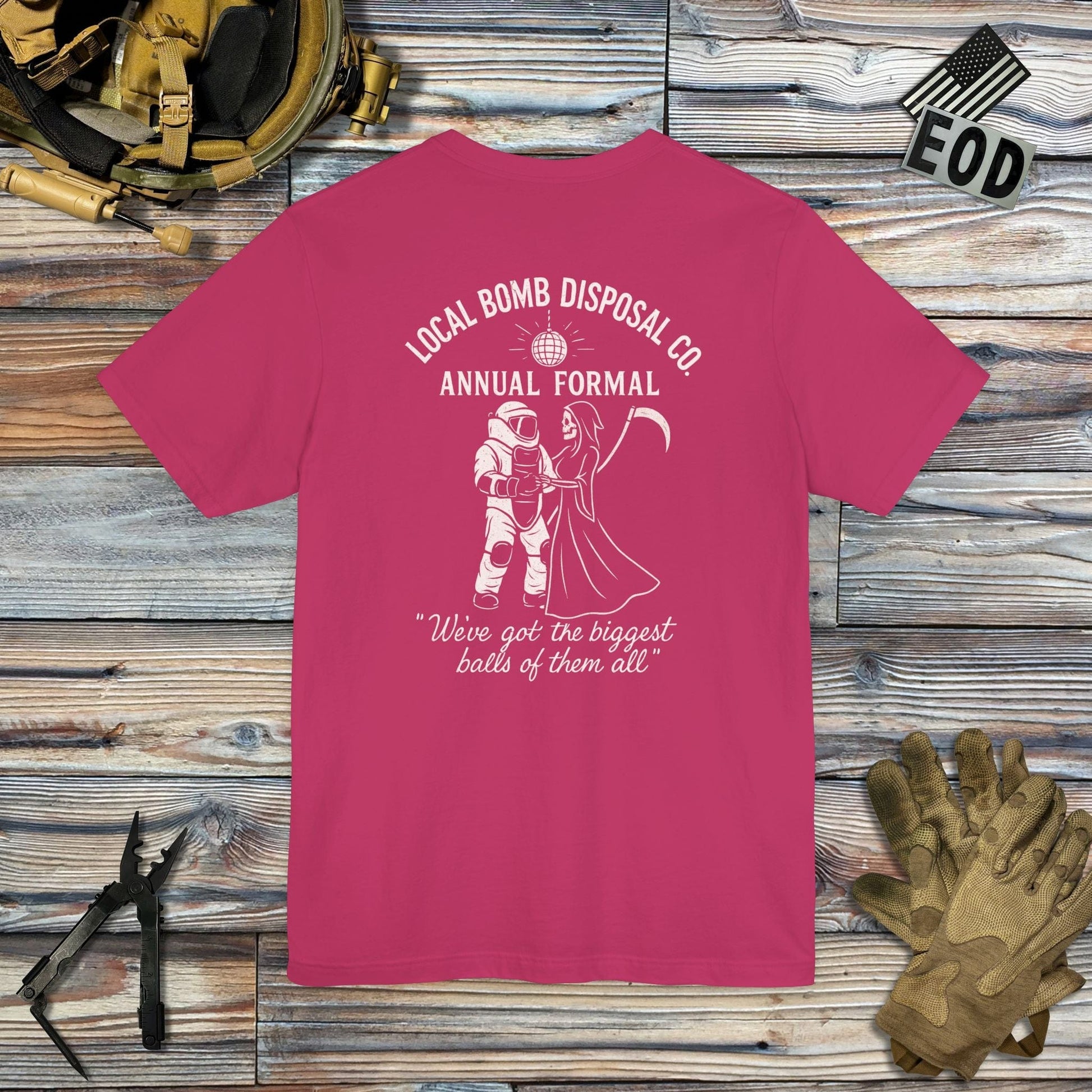 K-Factor Supply Co Bomb Disposal Formal (Back Print) T-Shirt