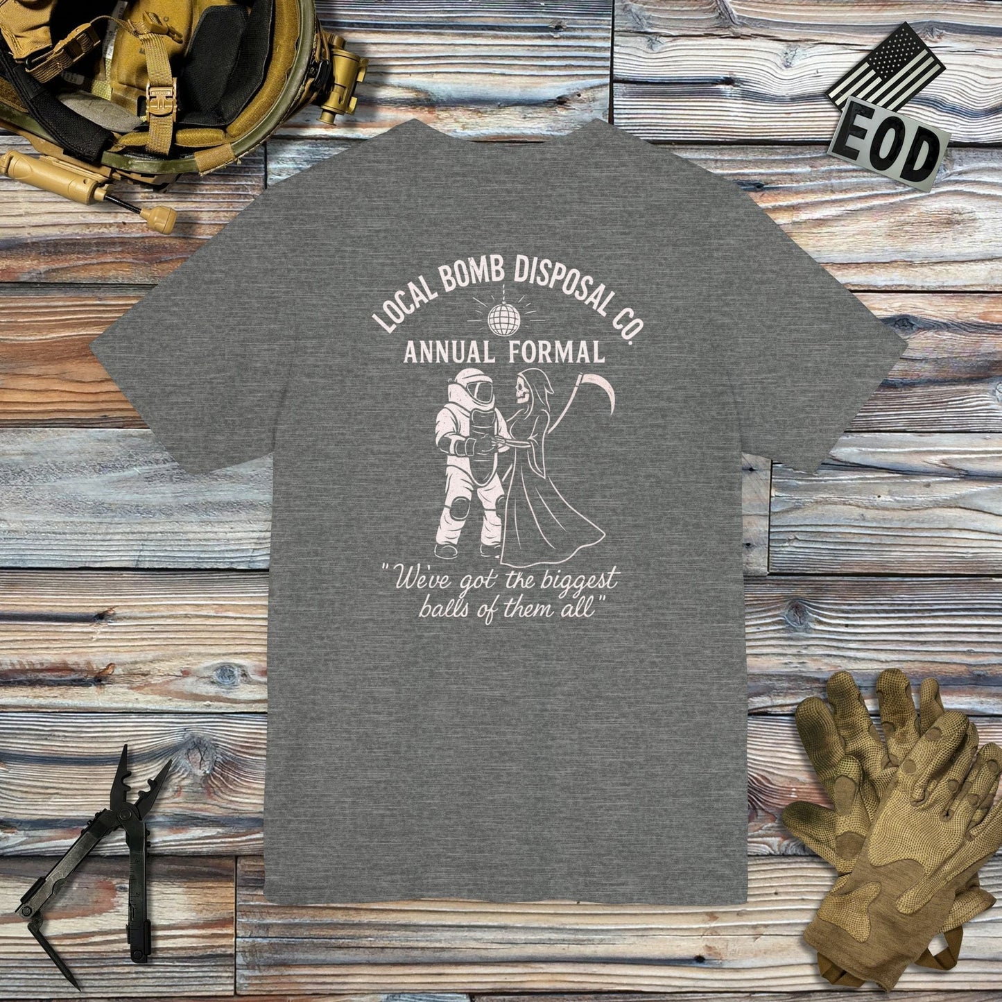 K-Factor Supply Co Bomb Disposal Formal (Back Print) T-Shirt