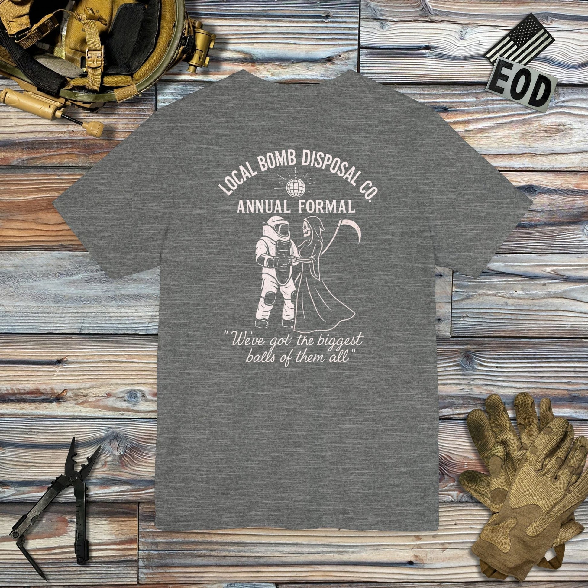 K-Factor Supply Co Bomb Disposal Formal (Back Print) T-Shirt